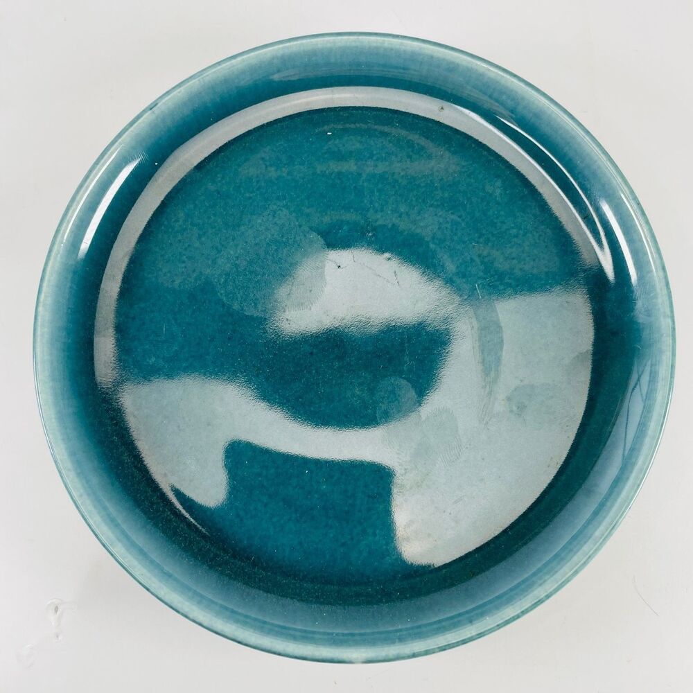 VTG Russel Wright Steubenville American Modern Bread Plate 6" Teal Seafoam MCM